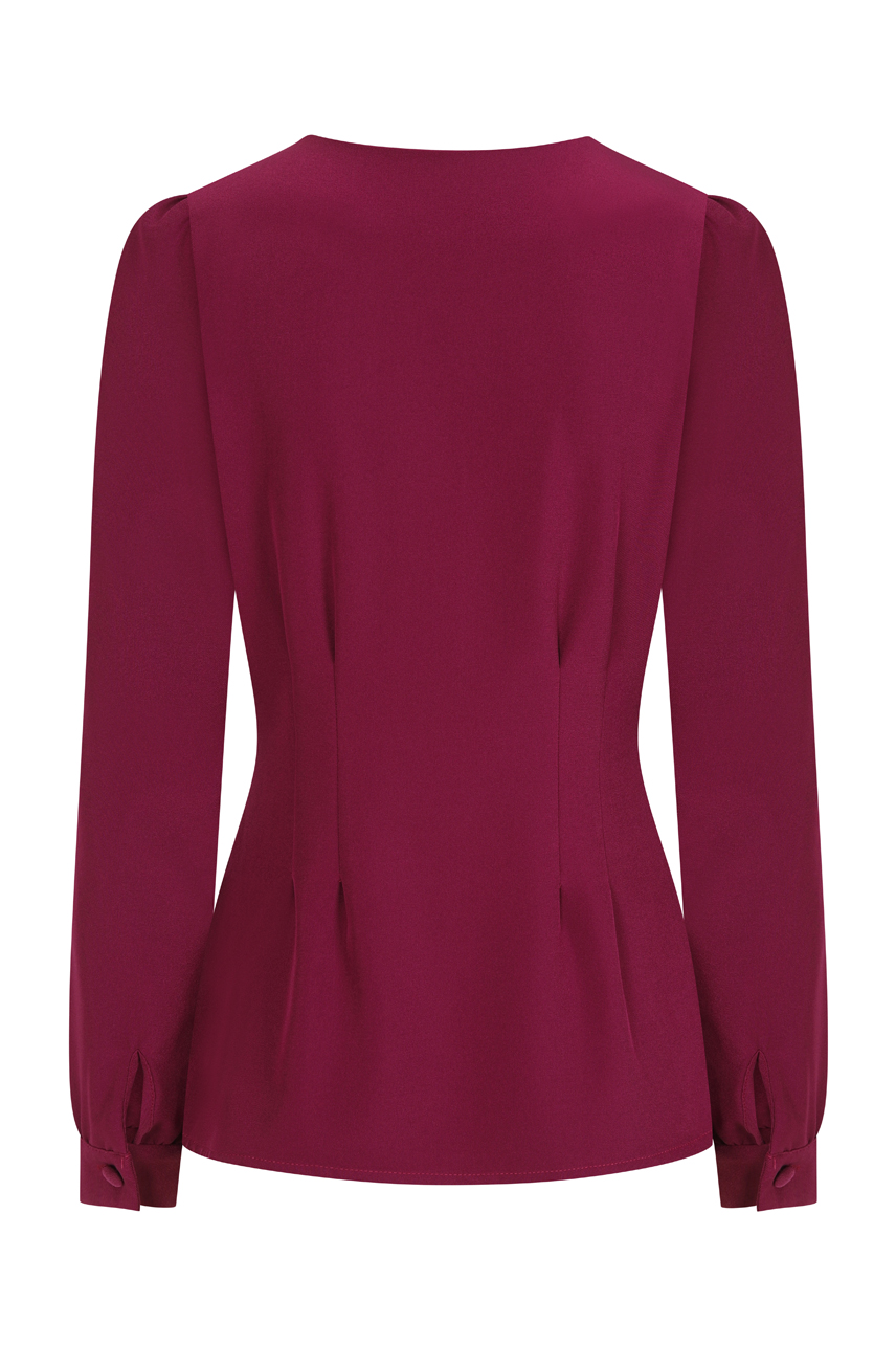 Nadine Blouse in Plum